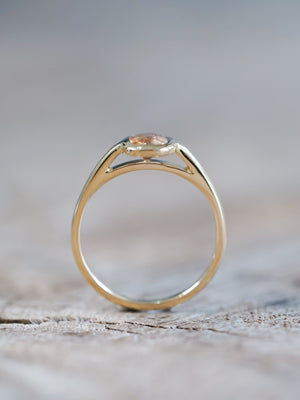 Sunstorm Bicolor Sapphire Ring in Ethical Gold - Gardens of the Sun | Ethical Jewelry
