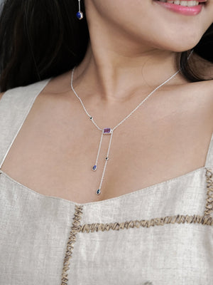 Supernova Amethyst, Opal and Spinel Necklace - Gardens of the Sun | Ethical Jewelry