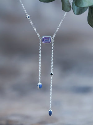 Supernova Amethyst, Opal and Spinel Necklace - Gardens of the Sun | Ethical Jewelry