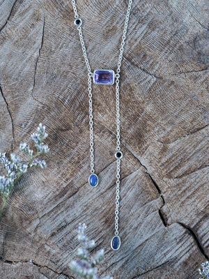 Supernova Amethyst, Opal and Spinel Necklace - Gardens of the Sun | Ethical Jewelry