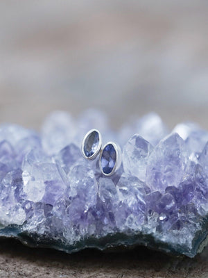 Tanzanite Earrings - Gardens of the Sun | Ethical Jewelry