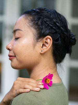 Teal Tourmaline Earrings - Gardens of the Sun | Ethical Jewelry