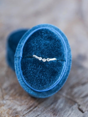Three Rainbow Moonstone Nesting Ring - Gardens of the Sun | Ethical Jewelry