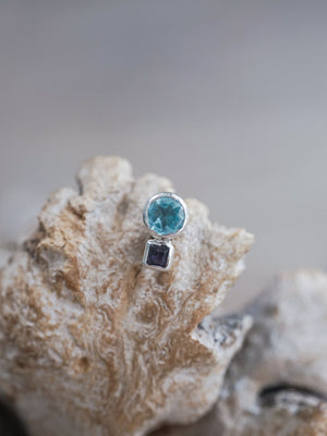 Topaz and Amethyst Earrings - Gardens of the Sun | Ethical Jewelry