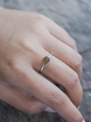 Tourmaline Leaf Ring - Gardens of the Sun | Ethical Jewelry