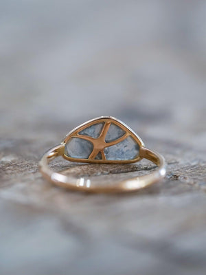 Tree of Life Diamond Slice Ring in Ethical Rose Gold - Gardens of the Sun | Ethical Jewelry
