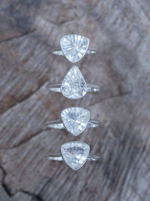 Triangle Quartz Ring - Gardens of the Sun | Ethical Jewelry