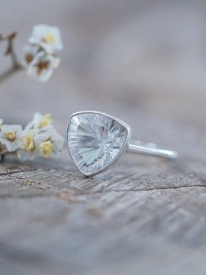Triangle Quartz Ring - Gardens of the Sun | Ethical Jewelry