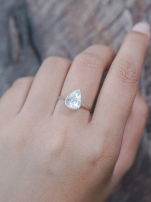 Triangle Quartz Ring - Gardens of the Sun | Ethical Jewelry