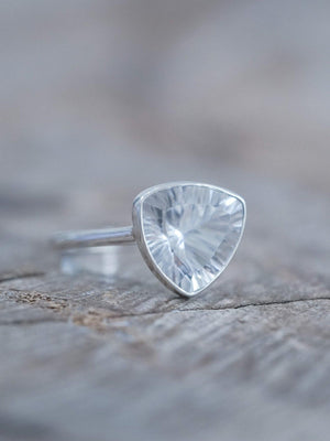 Triangle Quartz Ring - Gardens of the Sun | Ethical Jewelry