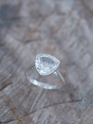 Triangle Quartz Ring - Gardens of the Sun | Ethical Jewelry