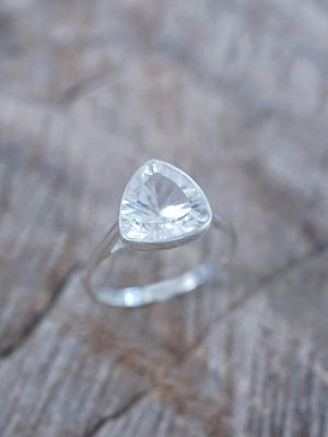 Triangle Quartz Ring - Gardens of the Sun | Ethical Jewelry