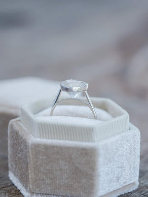 Triangle Quartz Ring - Gardens of the Sun | Ethical Jewelry