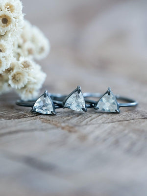 Trillion Aquamarine Ring - Gardens of the Sun | Ethical Jewelry