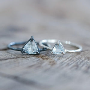 Trillion Aquamarine Ring - Gardens of the Sun | Ethical Jewelry