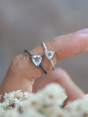 Trillion Aquamarine Ring - Gardens of the Sun | Ethical Jewelry