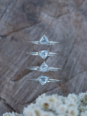 Trillion Aquamarine Ring - Gardens of the Sun | Ethical Jewelry