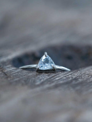 Trillion Aquamarine Ring - Gardens of the Sun | Ethical Jewelry