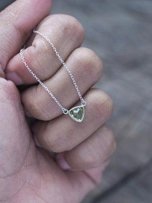 Trillion Peridot Necklace - Gardens of the Sun | Ethical Jewelry