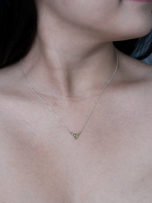 Trillion Peridot Necklace - Gardens of the Sun | Ethical Jewelry