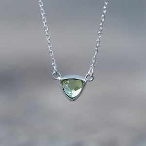 Trillion Peridot Necklace - Gardens of the Sun | Ethical Jewelry
