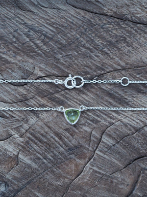 Trillion Peridot Necklace - Gardens of the Sun | Ethical Jewelry