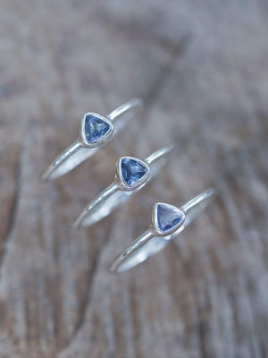 Trillion Tanzanite Ring - Gardens of the Sun | Ethical Jewelry