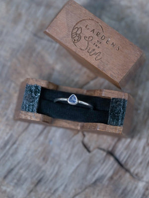 Trillion Tanzanite Ring - Gardens of the Sun | Ethical Jewelry