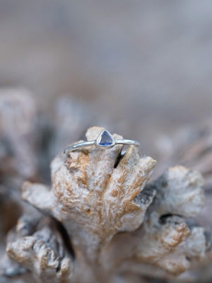 Trillion Tanzanite Ring - Gardens of the Sun | Ethical Jewelry