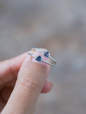 Trillion Tanzanite Ring - Gardens of the Sun | Ethical Jewelry