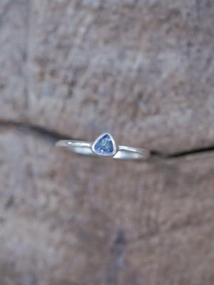 Trillion Tanzanite Ring - Gardens of the Sun | Ethical Jewelry
