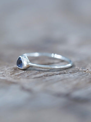 Trillion Tanzanite Ring - Gardens of the Sun | Ethical Jewelry