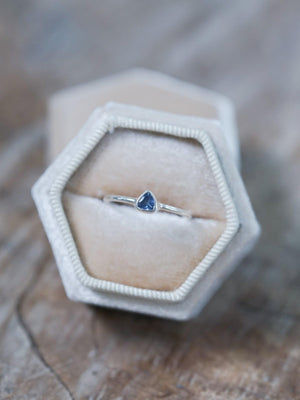 Trillion Tanzanite Ring - Gardens of the Sun | Ethical Jewelry