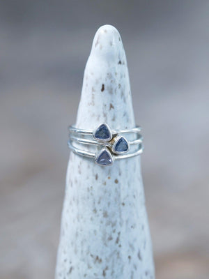 Trillion Tanzanite Ring - Gardens of the Sun | Ethical Jewelry