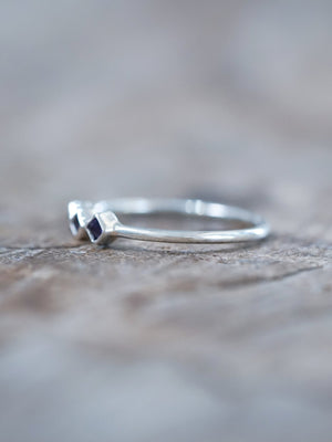 Triple Amethyst Ring - Gardens of the Sun | Ethical Jewelry