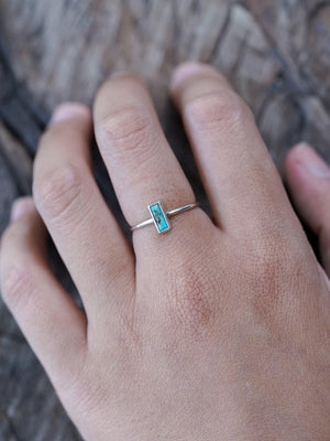 Turquoise Bar Ring - Gardens of the Sun | Ethical Jewelry