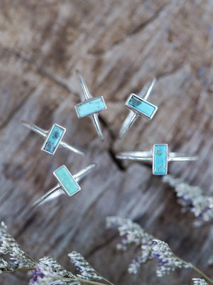 Turquoise Bar Ring - Gardens of the Sun | Ethical Jewelry