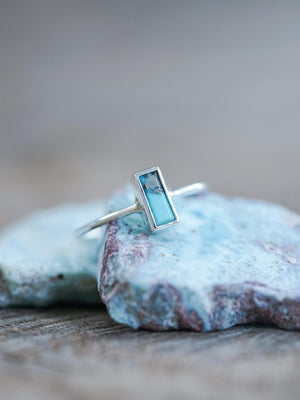 Turquoise Bar Ring - Gardens of the Sun | Ethical Jewelry