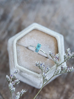 Turquoise Bar Ring - Gardens of the Sun | Ethical Jewelry