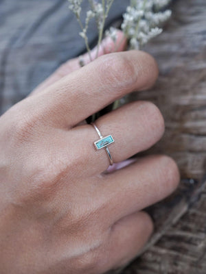 Turquoise Bar Ring - Gardens of the Sun | Ethical Jewelry