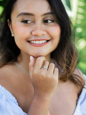 Turquoise Bar Ring - Gardens of the Sun | Ethical Jewelry