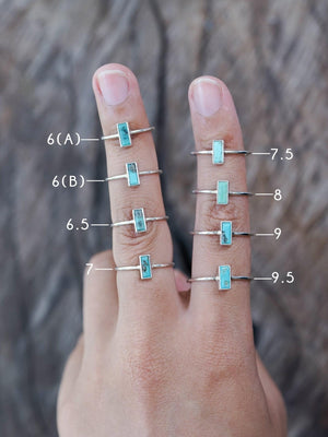 Turquoise Bar Ring - Gardens of the Sun | Ethical Jewelry