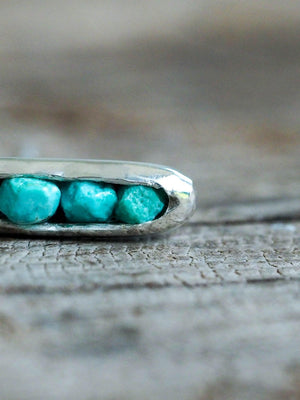 Turquoise Earrings with Hidden Gems - Gardens of the Sun | Ethical Jewelry