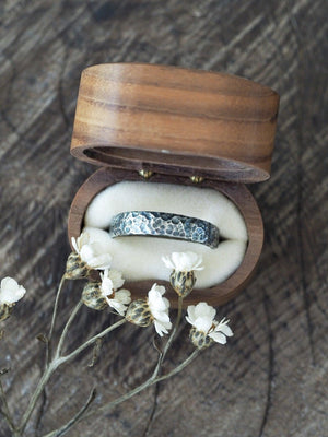 Turtle Wedding Band in Silver - Gardens of the Sun | Ethical Jewelry