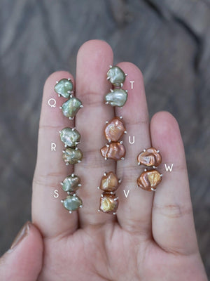 Unconventional Pearl Earrings - Gardens of the Sun | Ethical Jewelry