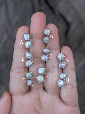 Unconventional Pearl Earrings - Gardens of the Sun | Ethical Jewelry