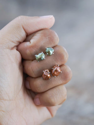 Unconventional Pearl Earrings - Gardens of the Sun | Ethical Jewelry