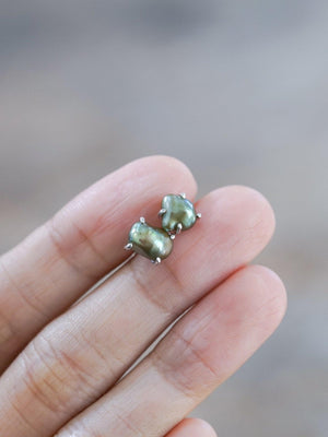 Unconventional Pearl Earrings - Gardens of the Sun | Ethical Jewelry