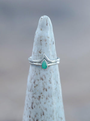 V-shaped Nesting Band - Gardens of the Sun | Ethical Jewelry