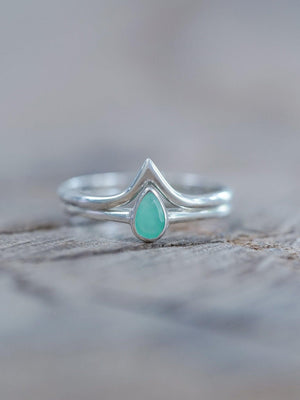 V-shaped Nesting Band - Gardens of the Sun | Ethical Jewelry